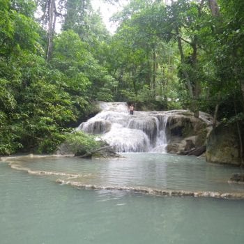 de prachtige natuur in Erawan nationaal park